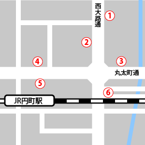 JR円町駅(山陰(嵯峨野)線)から