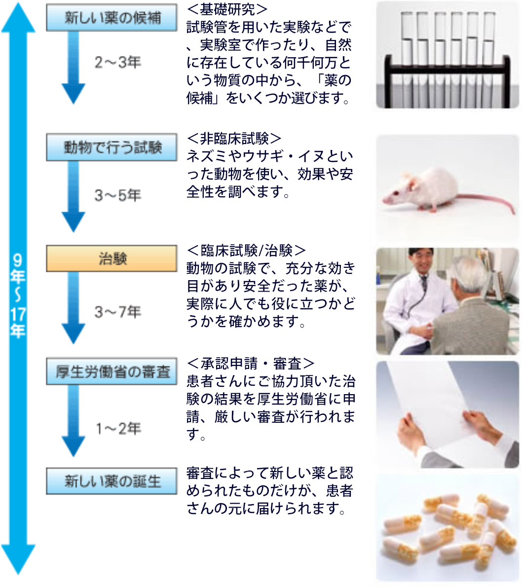 新しい薬ができるまで